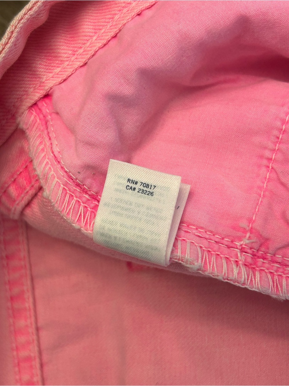 PINK Victoria's Secret Faded Neon Pink Frayed Denim Cutoff Shorts - Picture 7 of 10